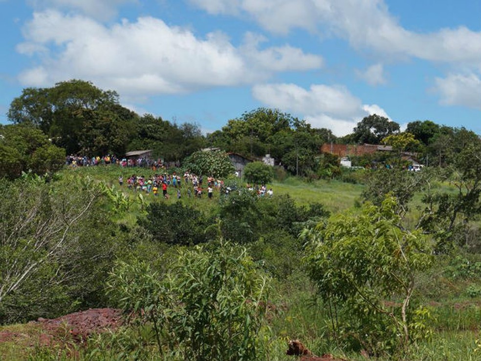 Local onde corpo da criança foi encontrado em Coronel Sapucaia (MS) (Foto: Polícia Civil/Divulgação/Arquivo)