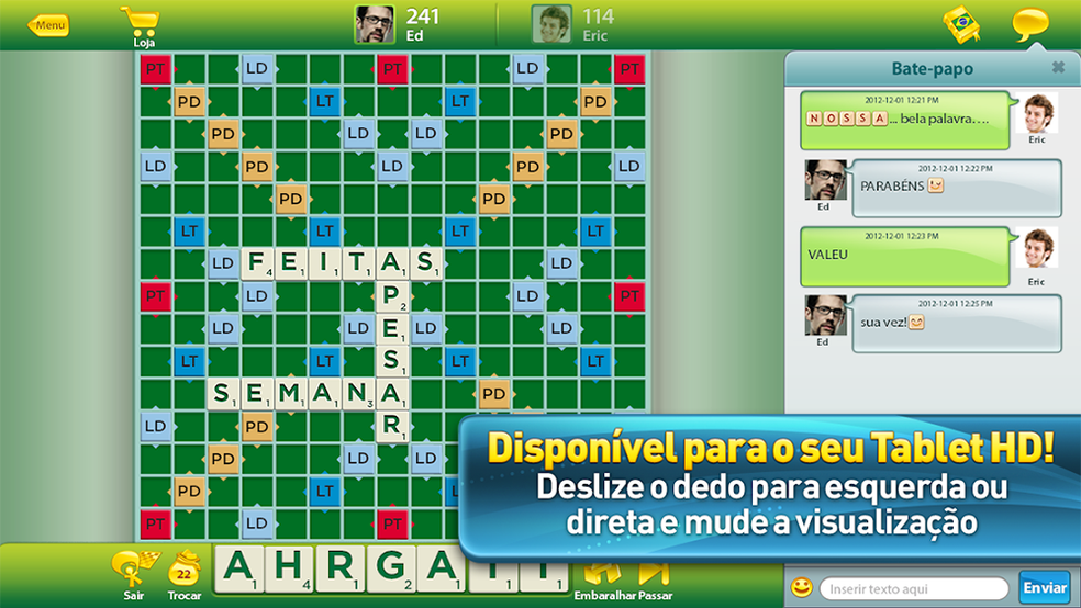 Scrabble traz o jogo de tabuleiro para as telas dos celulares — Foto: Divulgação/EA