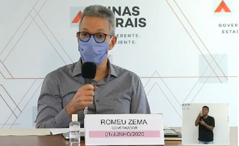 Governador Romeu Zema (Novo) — Foto: Rede Minas / Reprodução