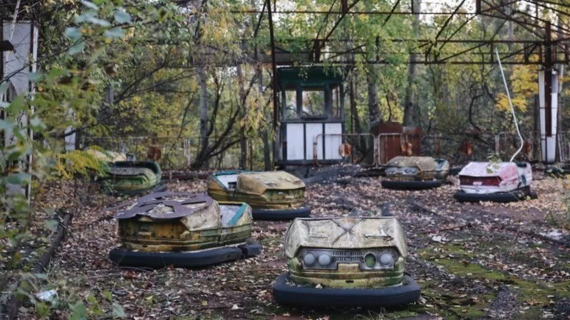Cidades perto de Chernobyl foram abandonadas após o incidente nuclear naquele momento (Foto: BBC)