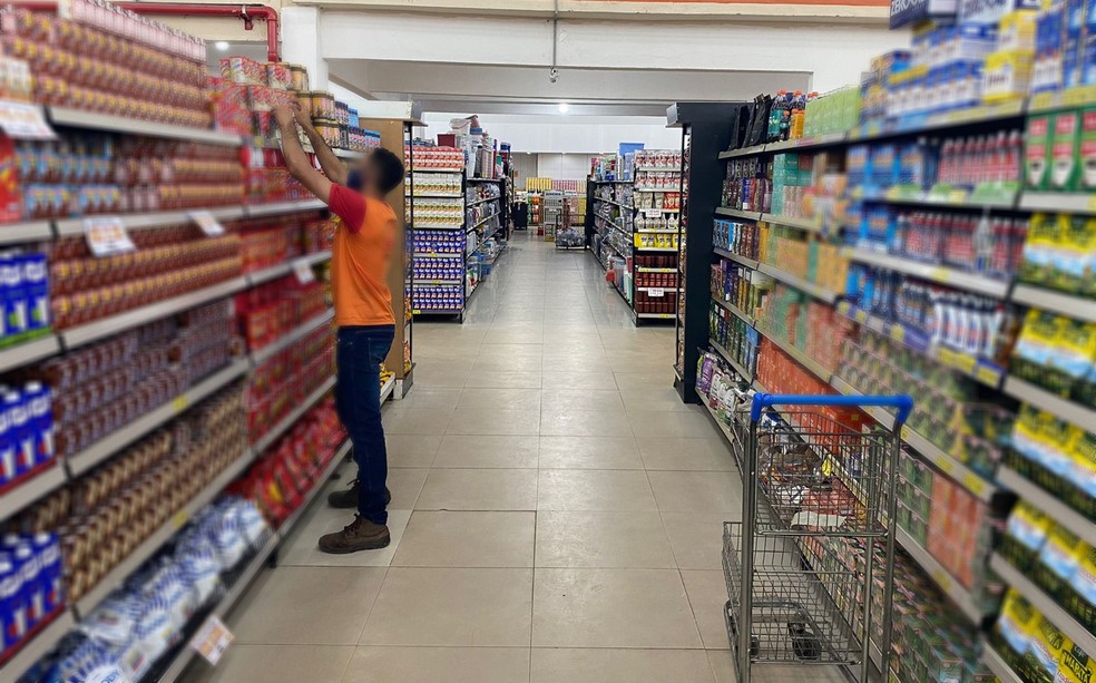 Supermercado de Boa Vista — Foto: Caíque Rodrigues/g1