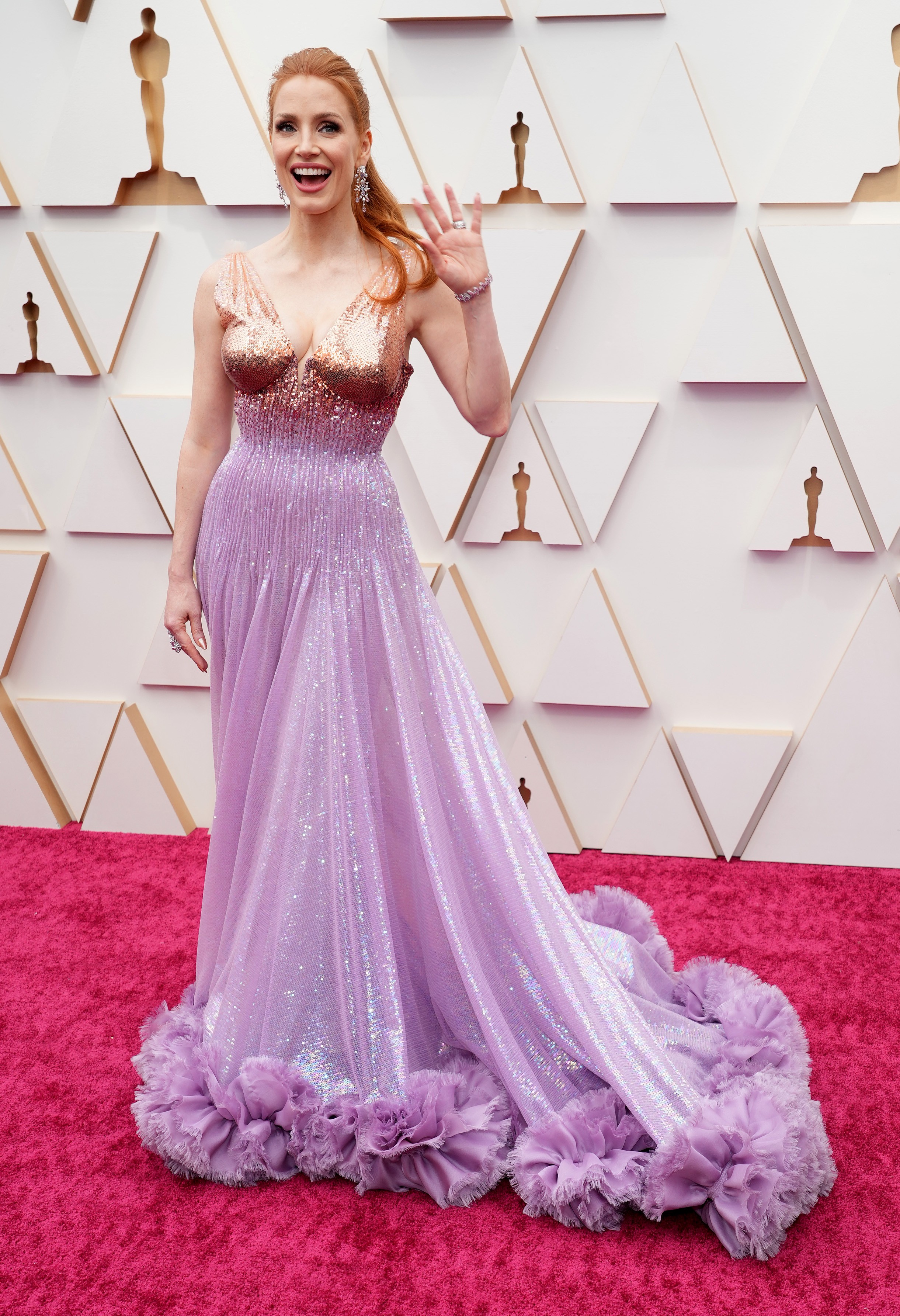 HOLLYWOOD, CALIFORNIA - MARCH 27: Jessica Chastain attends the 94th Annual Academy Awards at Hollywood and Highland on March 27, 2022 in Hollywood, California. (Photo by Kevin Mazur/WireImage) (Foto: WireImage,)