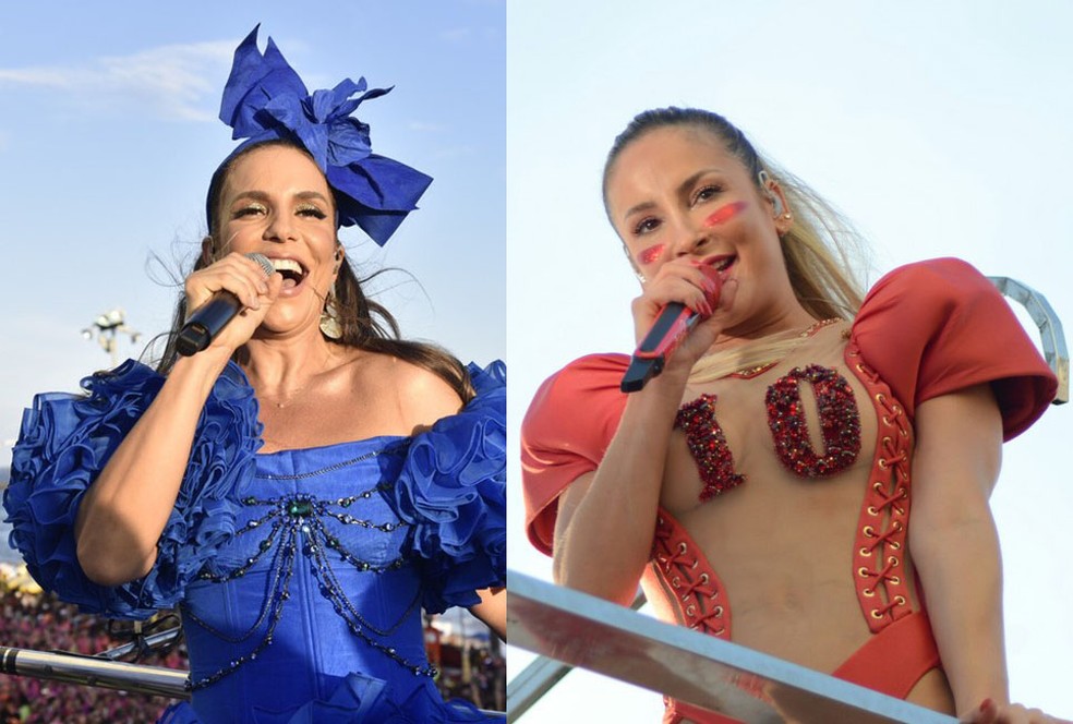 Ivete Sangalo e Claudia Leitte farão live juntas no 'sábado de carnaval' — Foto: Elias Dantas/Ag. Haack | Márcio Reis /Ag. Haack