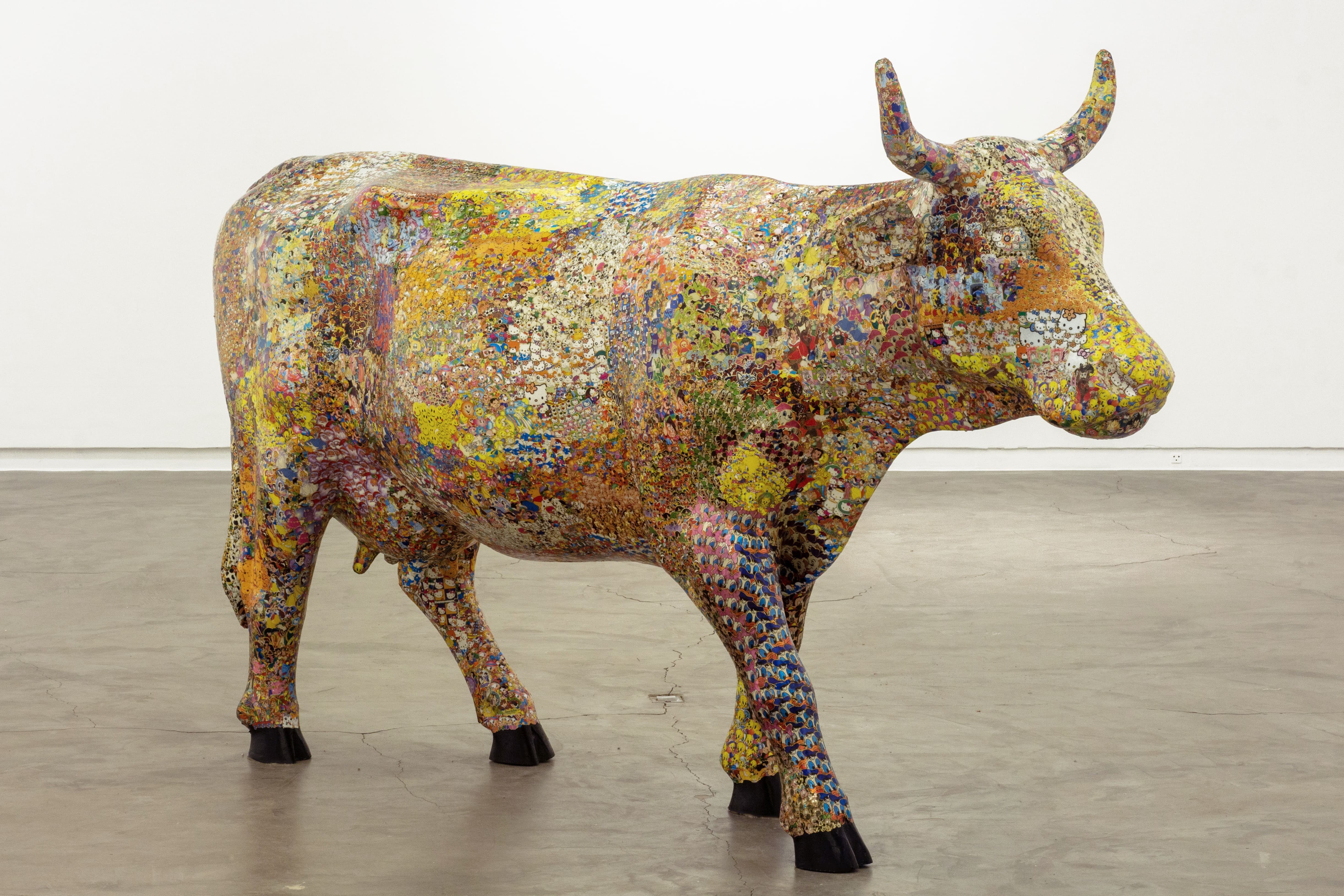 Pollock Cow, do artista Nelson Leirner, obra da Galeria Silvia Cintra + Box 4 que estará na ArtSampa (Foto: ArtSampa / Divulgação)