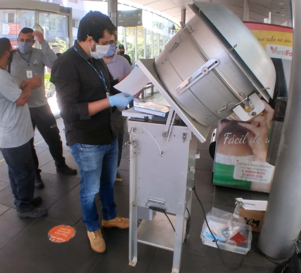 Pesquisa comprova presença do coronavírus no ar — Foto: Ricardo Passos/UFMG