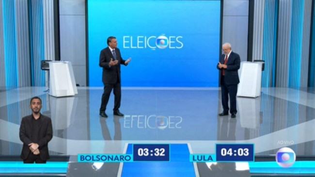 Debate na Globo: Lula e Bolsonaro falam sobre violência contra mulher