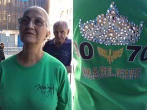 Dalva Darc Lopes da Silva é fã de Marlene há mais de 50 anos (Foto: Guilherme Brito/G1)
