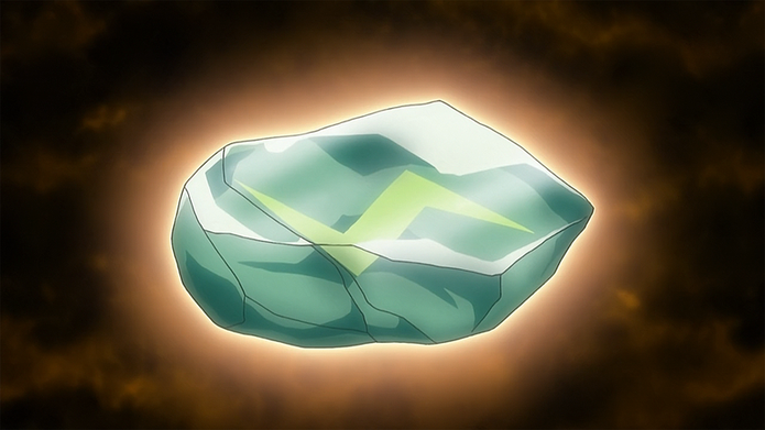 A Thunder Stone é uma das seis pedras evolutivas presentes em Pokémon Gold, Silver e Crystal (Foto: Divulgação/Nintendo)