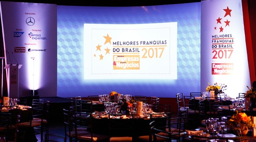 Palco do evento Melhores Franquias do Brasil 2017