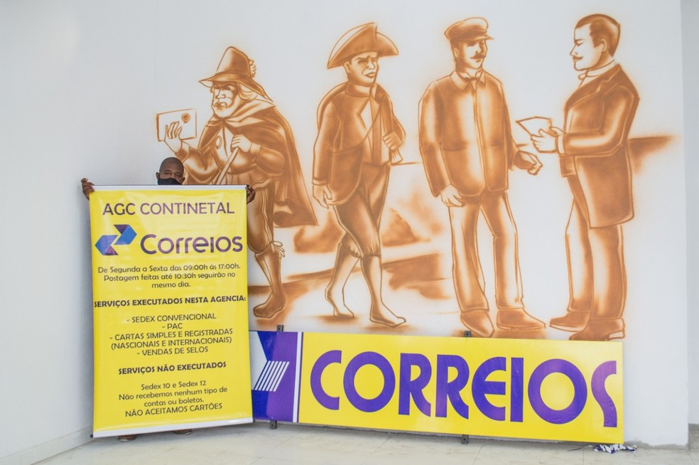 Unidade dos Correios da Área Continental de São Vicente, SP, será inaugurada nesta segunda-feira (28) — Foto: Divulgação/Prefeitura de São Vicente