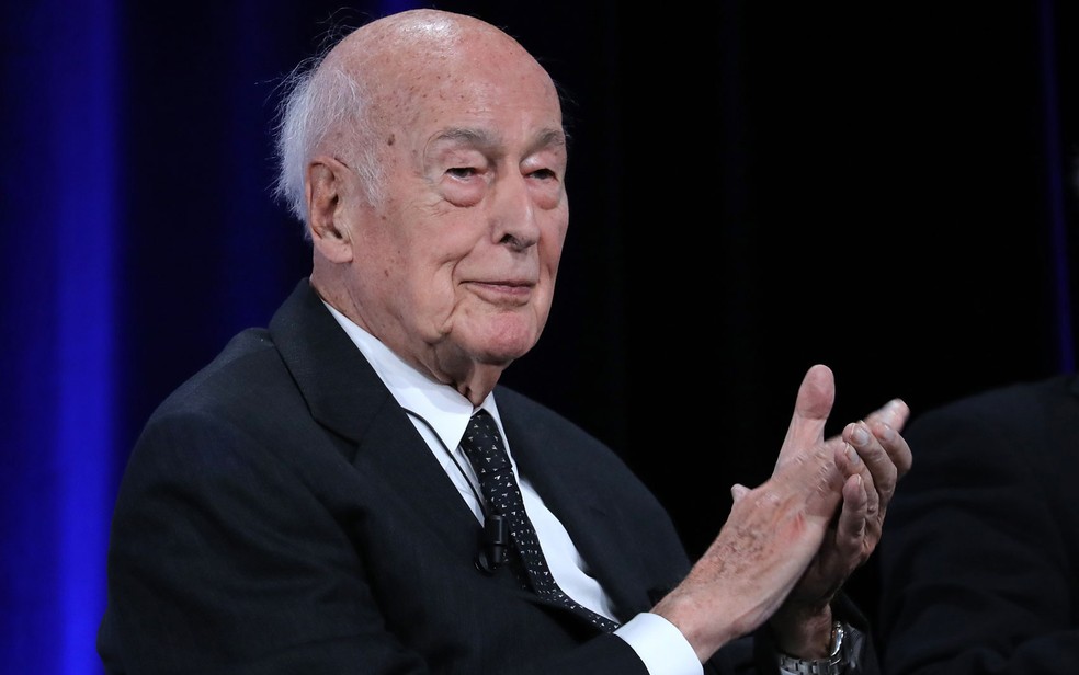 O ex-presidente francês Valéry Giscard d'Estaing  em foto de 20 de junho de 2019 — Foto: Jacques Demarthon/AFP