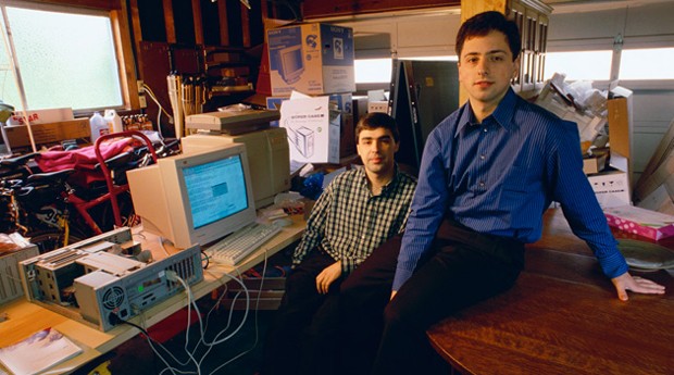 Larry Page e Sergey Brin: os criadores do Google  (Foto: Reprodução )