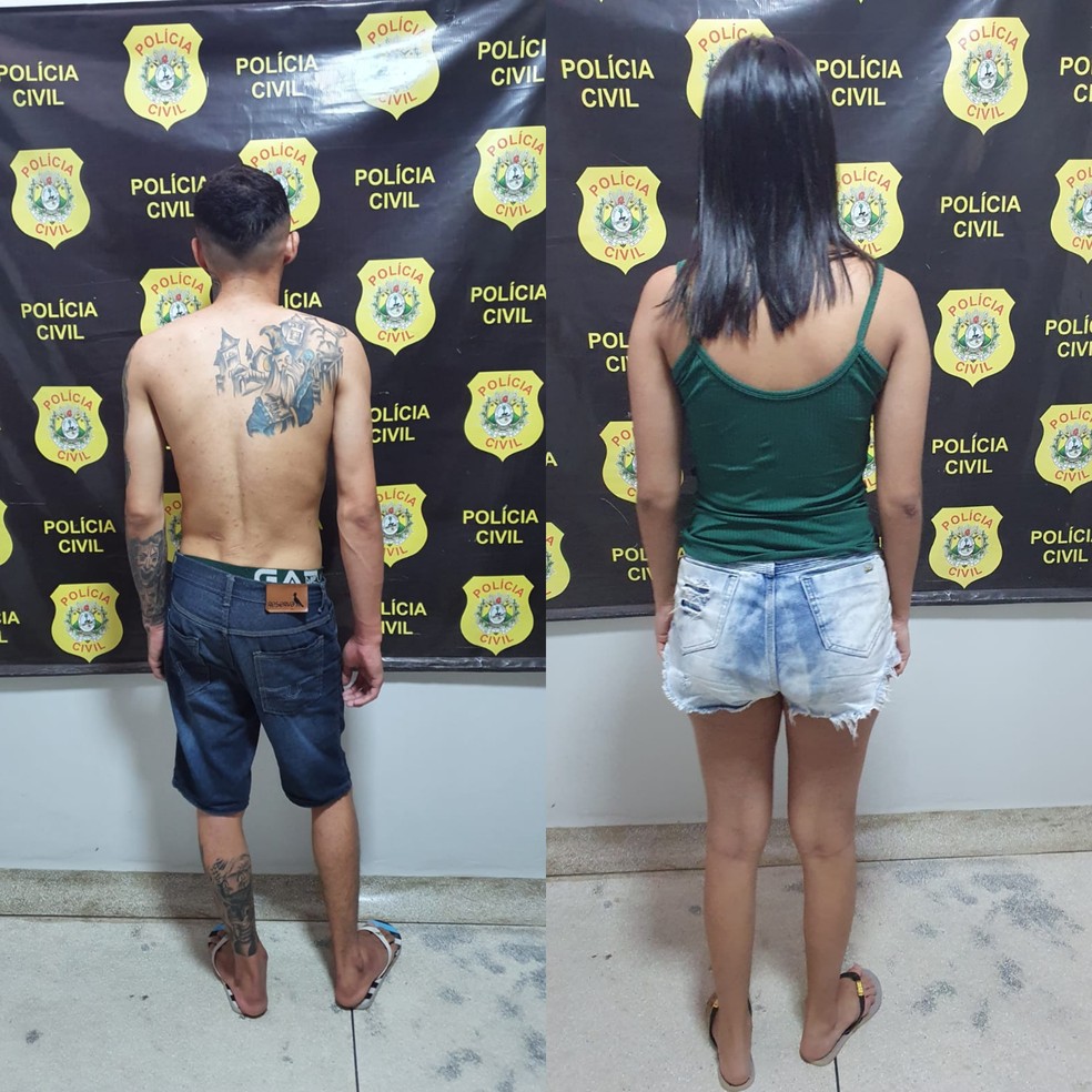 Sobrinho e tia foram presos por tráfico de drogas e receptação em Tarauacá  — Foto: Arquivo/Polícia Civil