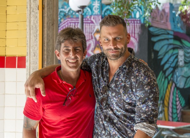 Adriano Melo e Henri Castelli (Foto: Ellen Soares/Globo)