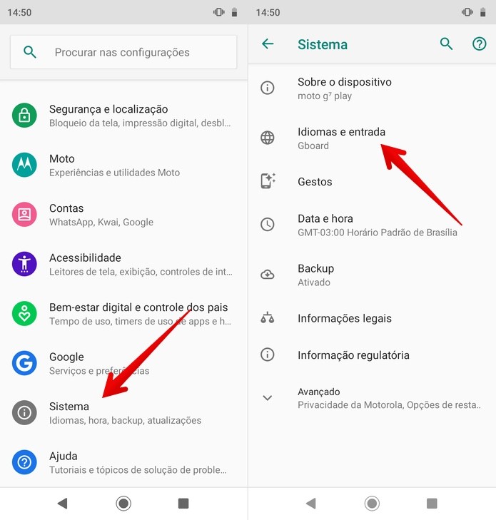 Veja como mudar o teclado do celular Samsung, Motorola e outros — Foto: Reprodução/Helito Beggiora