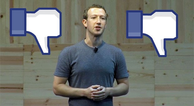 Mark Zuckerberg, fundador do Facebook, falou sobre implantação do botão 'não curti' em evento da empresa - imagens foram inseridas sobre a foto (Foto: Reprodução/Stream/Facebook)