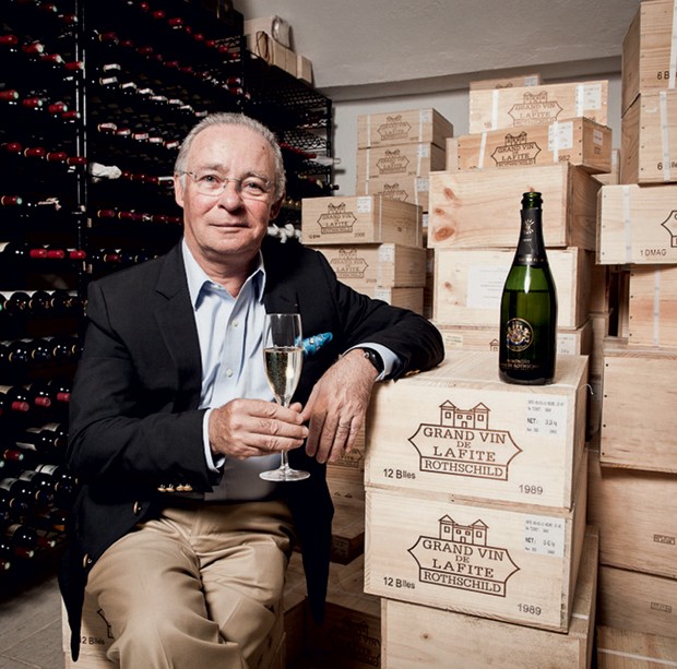 Philippe Nicolaÿ de Rothschild traz para o Brasil o champanhe francês Barons de Rothschild, que lançou em2012com seus sócios e familiares (Foto: Reprodução)