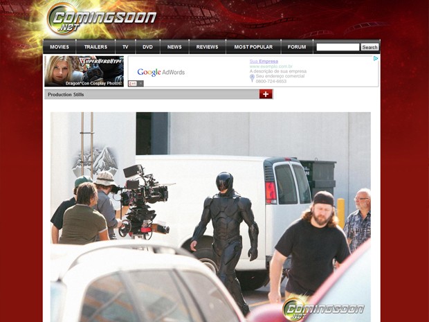 O visual do Robocop no filme dirigido por José Padilha, de acordo com o site ComingSoon (Foto: Reprodução)