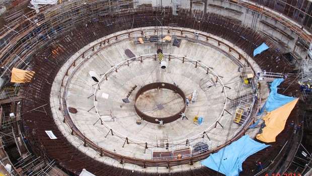 Construção da Usina Angra 3 da Eletronuclear (Foto: Divulgação)