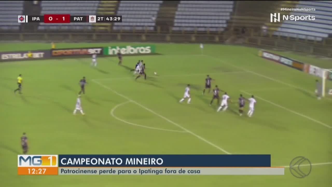 Patrocinense perde de virada para o Ipatinga no Mineiro; veja os gols