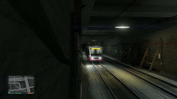 GTA 5: saiba como pegar o trem (Foto: Reprodução/Murilo Molina)
