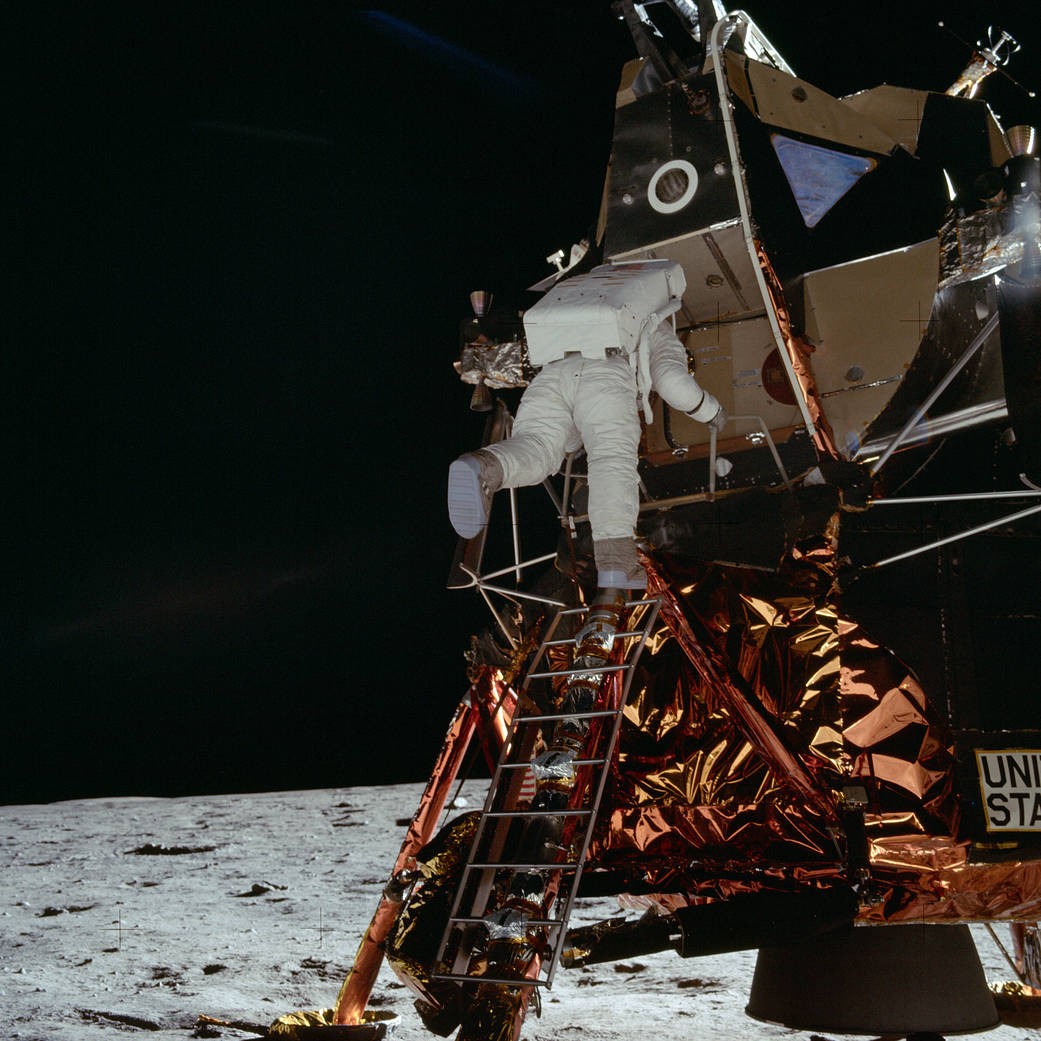 Aldrin foi o segundo homem a pousar na Lua, após seu colega Neil Armstrong (Foto: NASA)