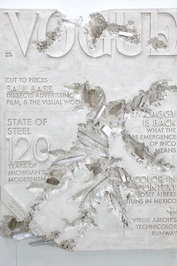 Capa da Revista Vogue recriada por Daniel Arsham (Foto: reprodução/instagram)