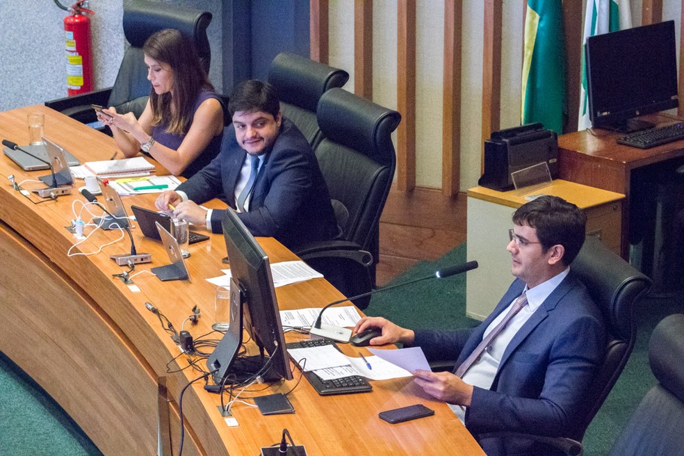 Rafael Prudente preside sessão remota na Câmara Legislativa do Distrito Federal — Foto: CLDF/Figueiredo