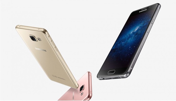 Design do Galaxy A5 2016 segue o mesmo padrão dos outros aparelhos da Samsung (Foto: Divulgação/Samsung)