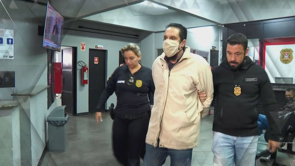 Paulo Cupertino é acusado de matar o ator Rafael Miguel e os pais dele — Foto: Fantástico 