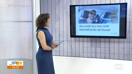 Telespectador compartilha comemoração do aniversário no JA 1