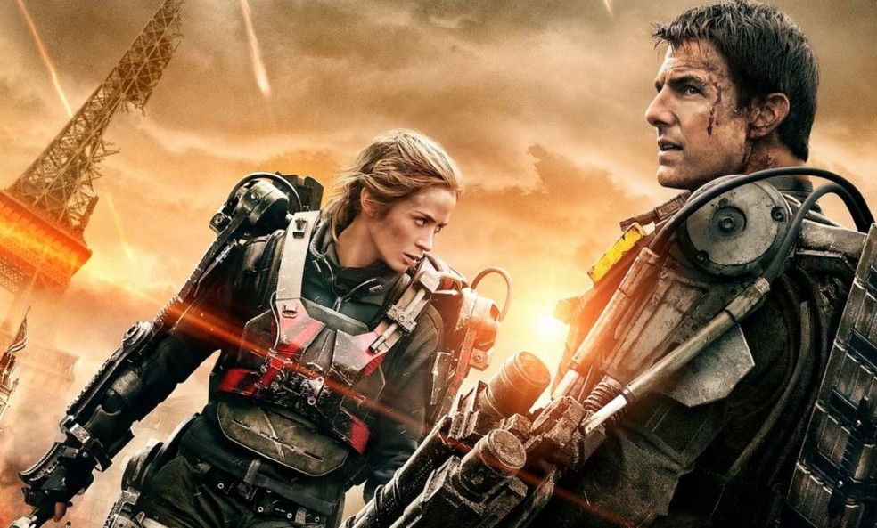 No Limite do Amanhã é estrelado por Tom Cruise e Emily Blunt — Foto: Divulgação/Warner Bros.