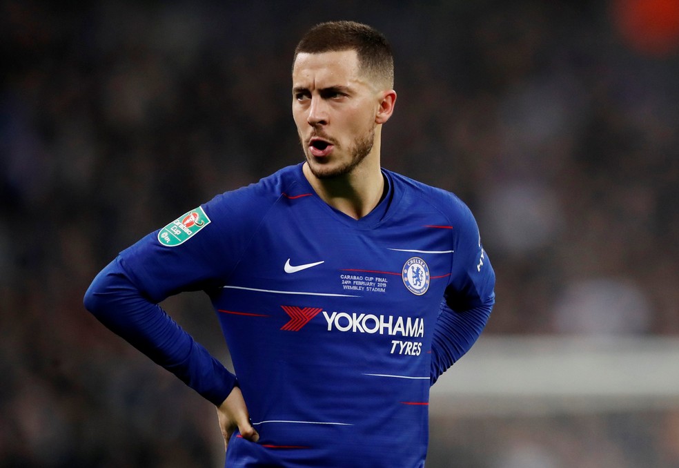 Hazard é o plano A do Real Madrid para a ponta-esquerda de ataque na próxima janela — Foto: Reuters/Carl Recine