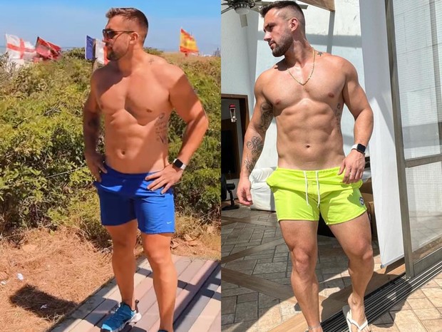 Antes e depois de Arthur Picoli (Foto: Reprodução/Instagram)