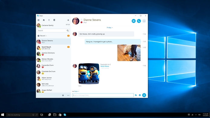 App universal do Skype está sendo testado (Foto: Divulgação/Microsoft)