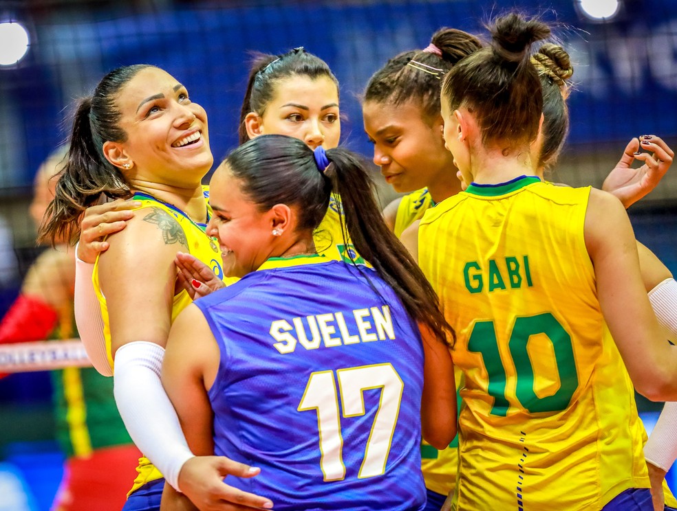 Brasil x Camarões; Pré-Olímpico; vôlei feminino; Uberlândia — Foto: FIVB