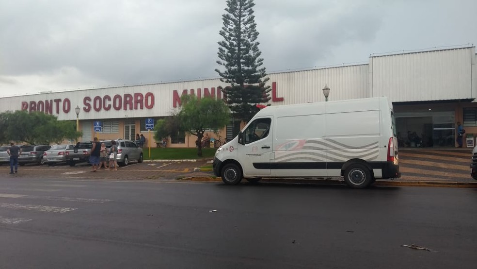 Idoso foi encaminhado ao pronto-socorro de Avaré (SP) — Foto: Rafael Honorato/TV TEM