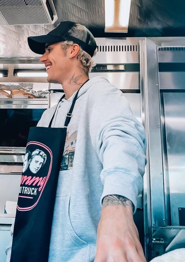 Justin Bieber  surge em food truck de Yummy (Foto: Reprodução/ Instagram )