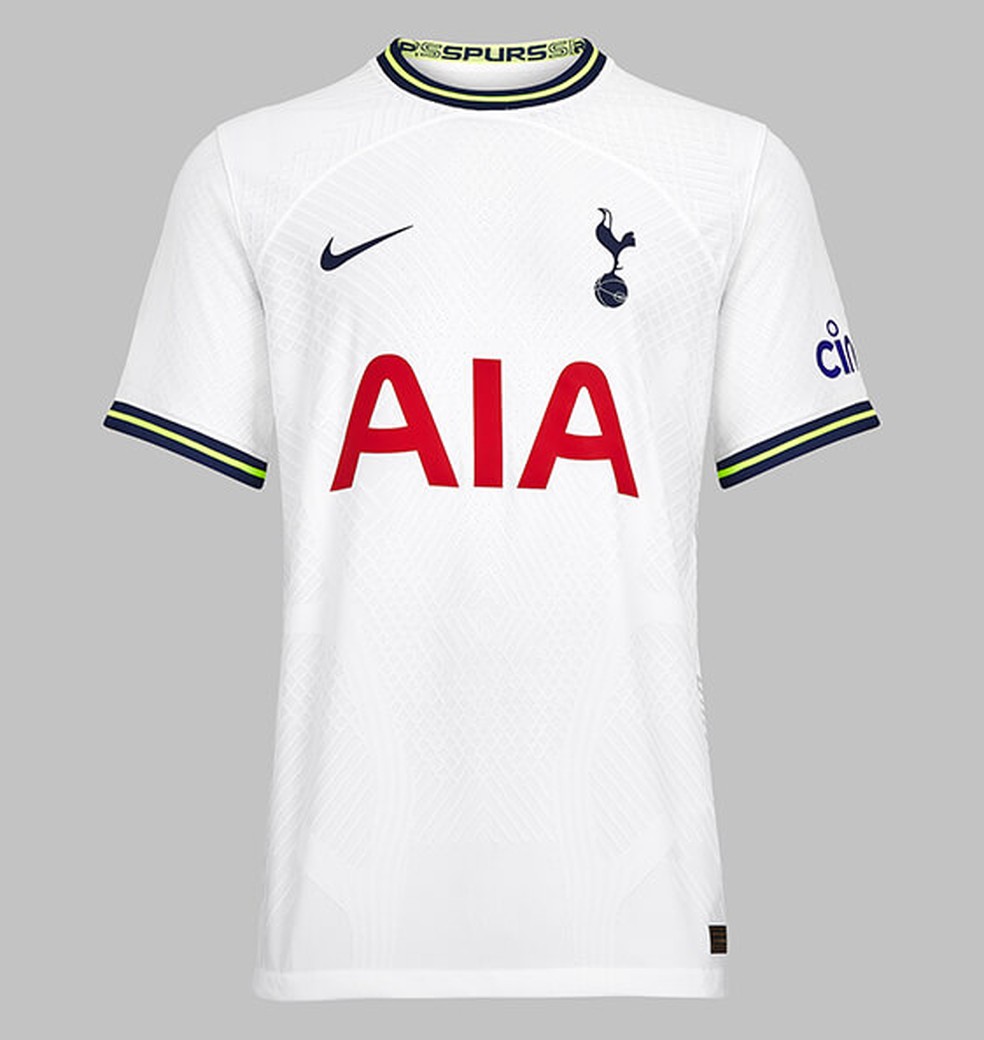 Camisa titular Tottenham 2022/23 — Foto: Divulgação/Tottenham