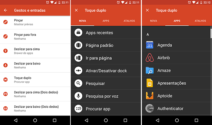 Use gestos para abrir apps ou realizar ações no Android (Foto: Reprodução/Paulo Alves)