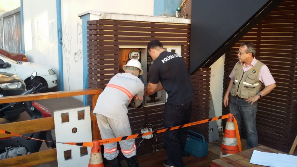 Fraude foi constatada no medidor de energia em MS (Foto: Energisa/DivulgaÃ§Ã£o)