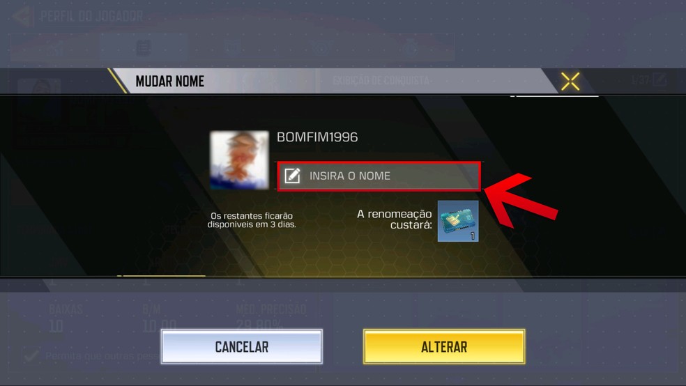 Call of Duty Mobile como mudar e personalizar nome (nick) com símbolos
