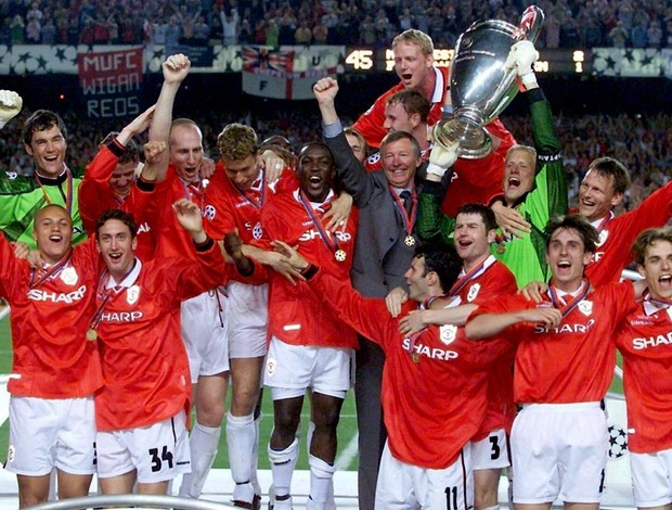 alex ferguson manchester united campeão da liga dos campeõesbet fair online1999 (Foto: Agência EFE)