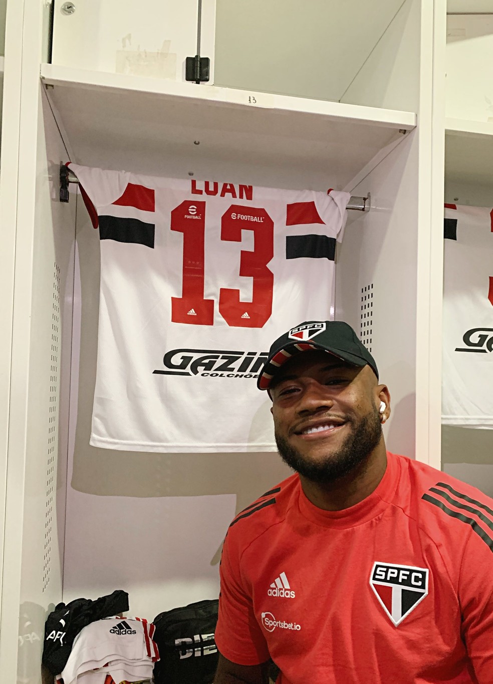 Luan ainda não definiu qual número usará na temporada 2022 — Foto: São Paulo FC / divulgação