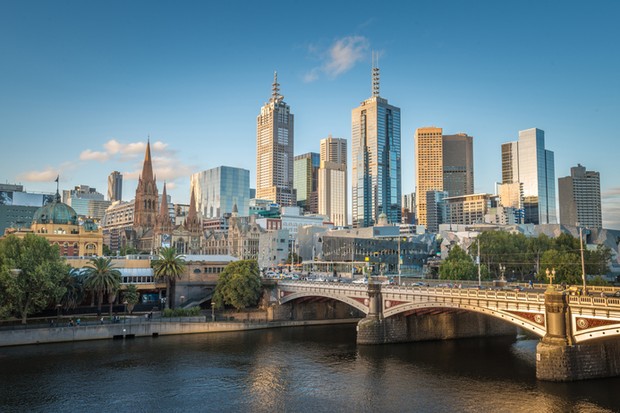 The CBD zone of Melbourne city, Australia. (Foto: Getty Images)