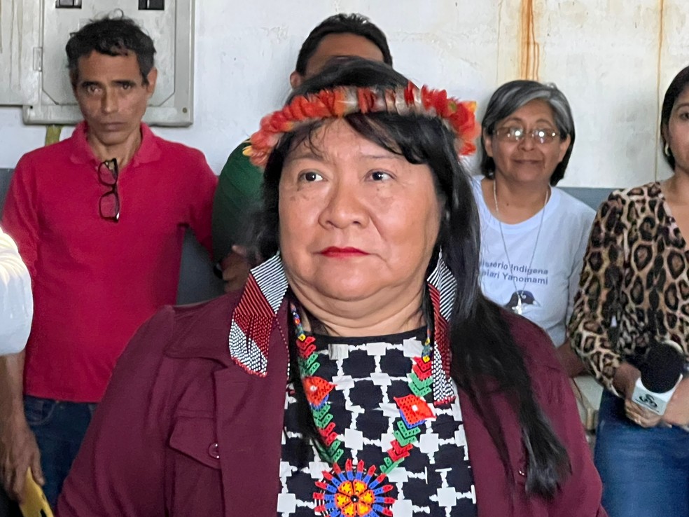 Joenia Wapichana fala em 'renovaço' na Funai em Roraima — Foto: Caíque Rodrigues/g1 RR