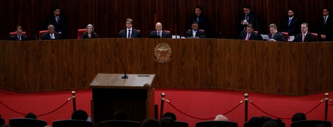 Plenário do TSE no julgamento do Bolsonaro  — Foto: Cristiano Mariz/O Globo