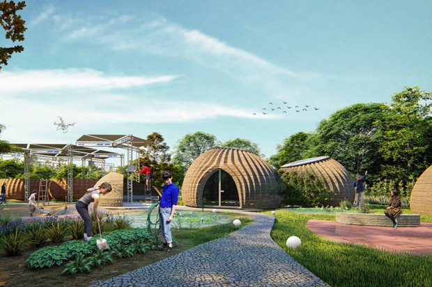 Casa sustentável impressa em 3D será feita com argila (Foto: Divulgação)