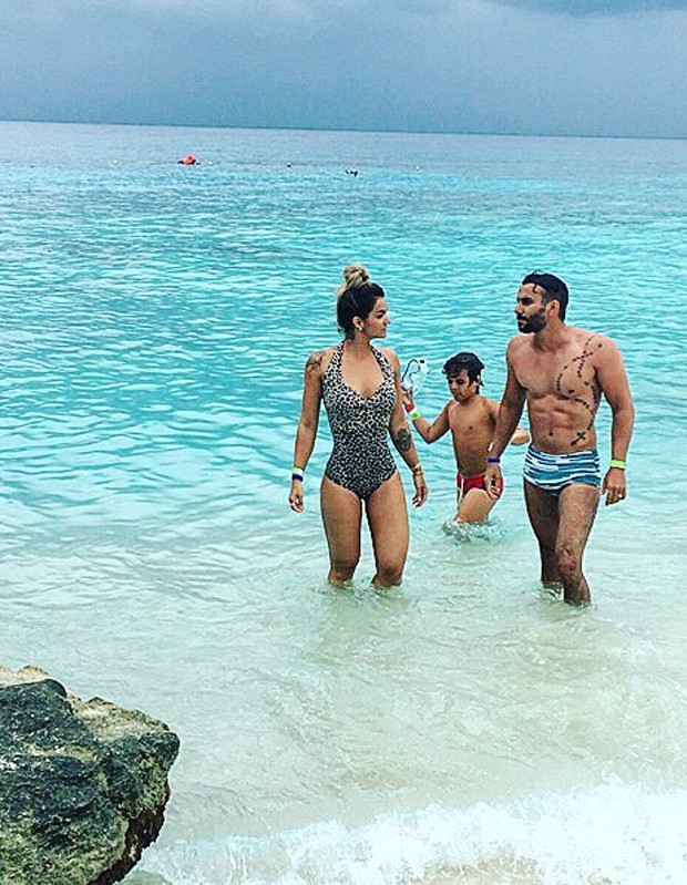 Kelly Key com o marido, Mico Freitas, e o filho, Jaime Vitor (Foto: Reprodução/Instagram)