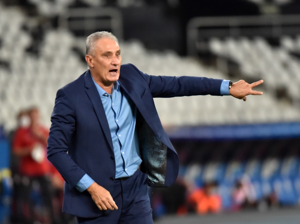 Tite - Brasil x Peru - Copa América 2021 — Foto: André Durão